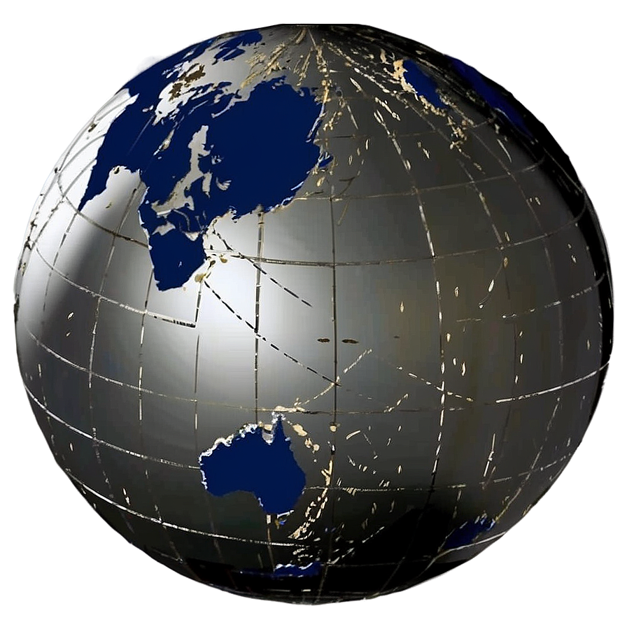 Silver World Globe PNG 58 PNG with transparent background