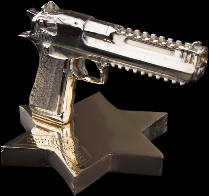 Silverand Gold Desert Eagle Replica