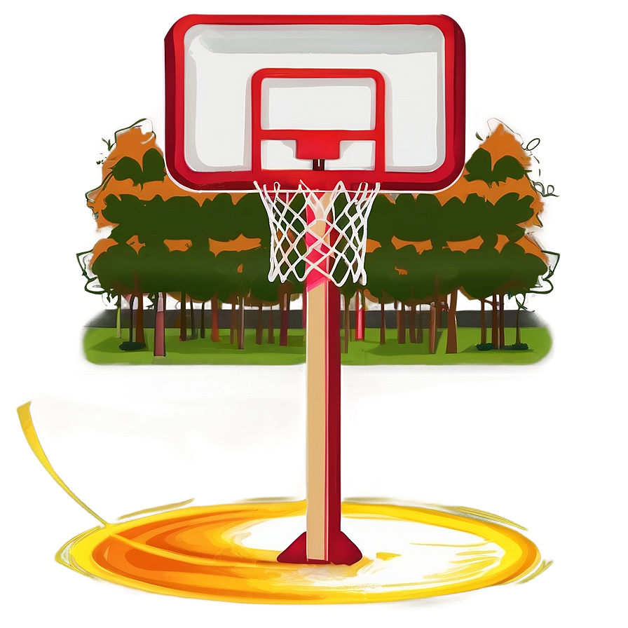 Simple Basketball Hoop Outline Png Yco