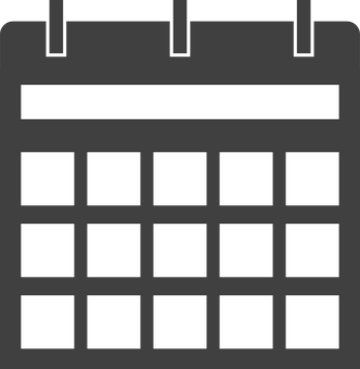 Simple Black Calendar Icon