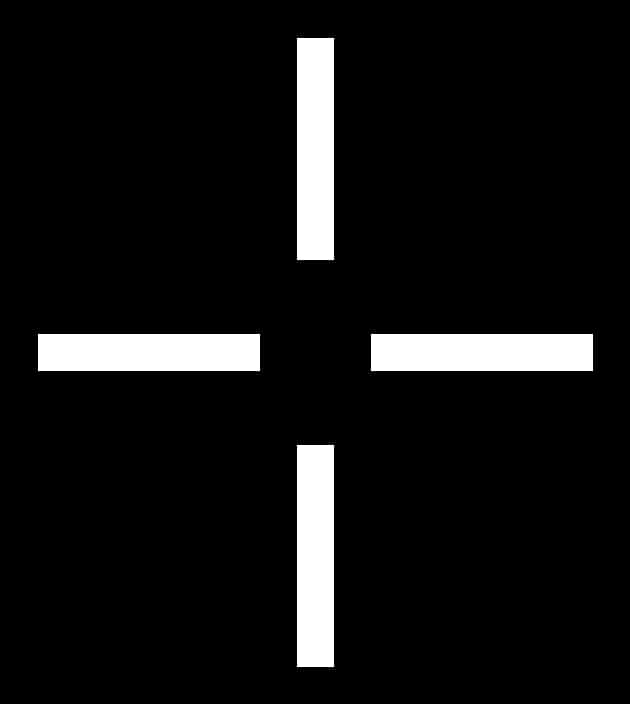 Simple Black Crosshair Graphic