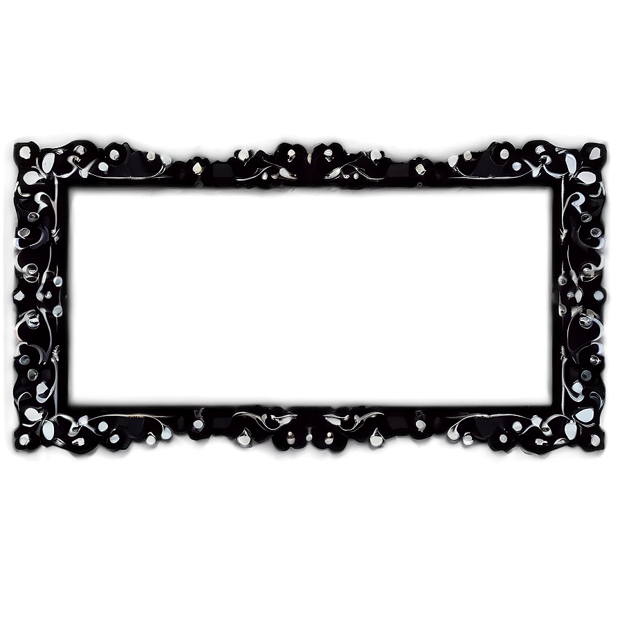 Simple Black Frame Border Png 05252024