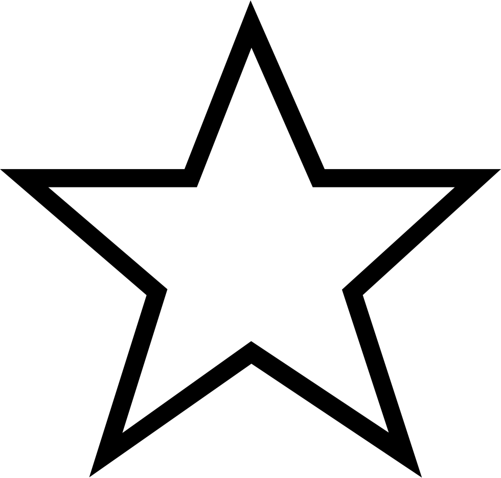 Simple Black Star Icon