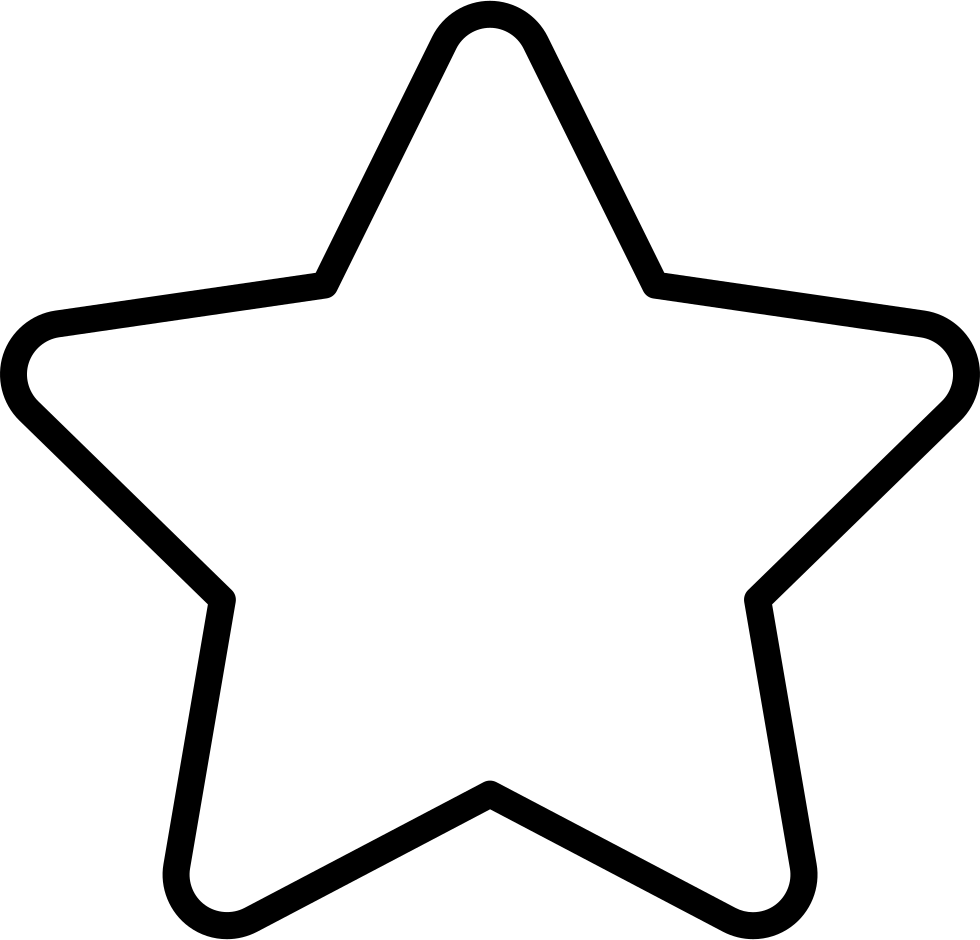 Simple Black Star Outline