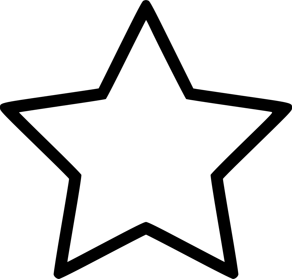 Simple Black Star Outline