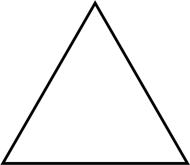 Black And White Triangle Png - Triangle Svg PNG image with a transparent background, free high-resolution download