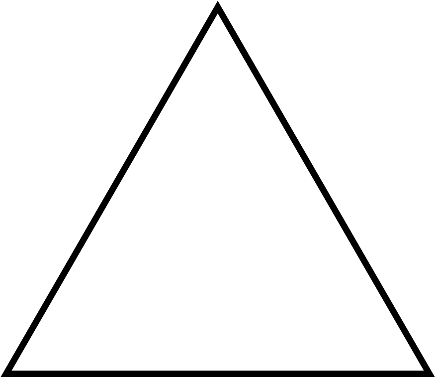 Black And White Triangle Png - Triangle Png PNG image with a transparent background, free high-resolution download