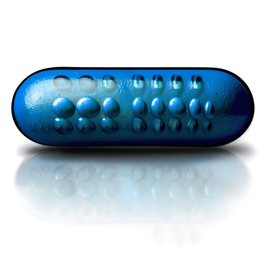 Simple Blue Pill Design Png Iip62