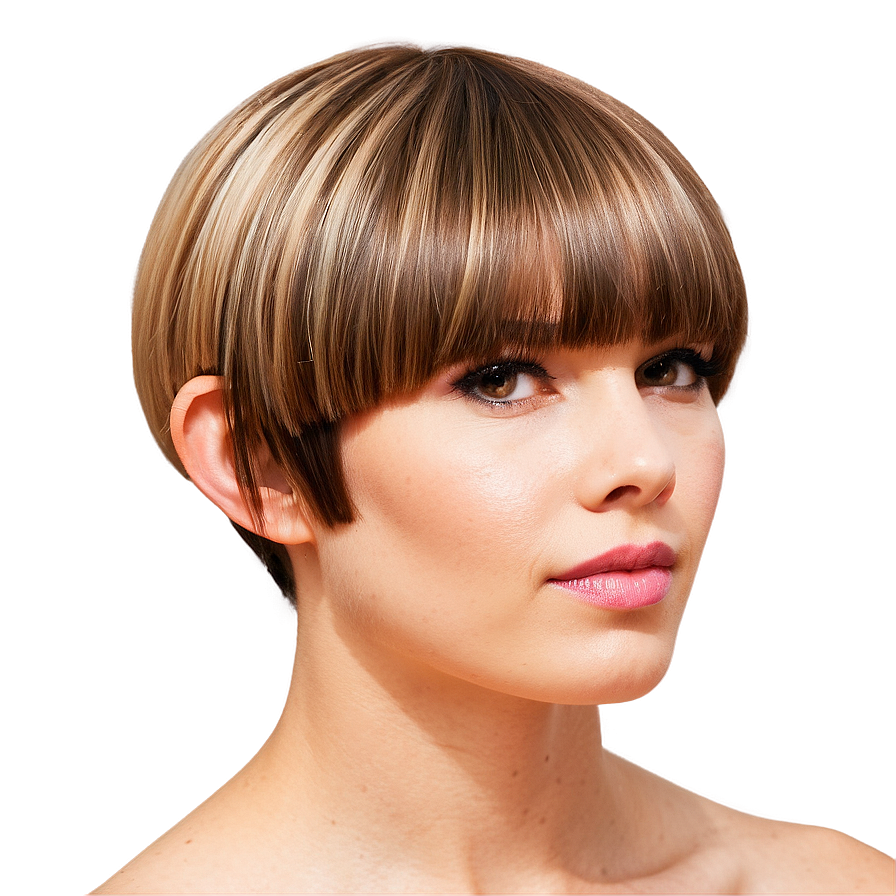 Simple Bowl Haircut Design Png Abg47