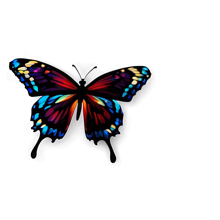 Simple Butterfly Graphic PNG rfw4 PNG with transparent background