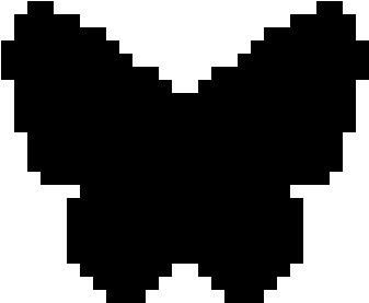 Pixel Art In Graphing Paper Black And White, HD Png Download PNG with transparent background