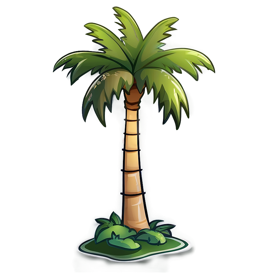 Simple Cartoon Palm Tree Png Jao