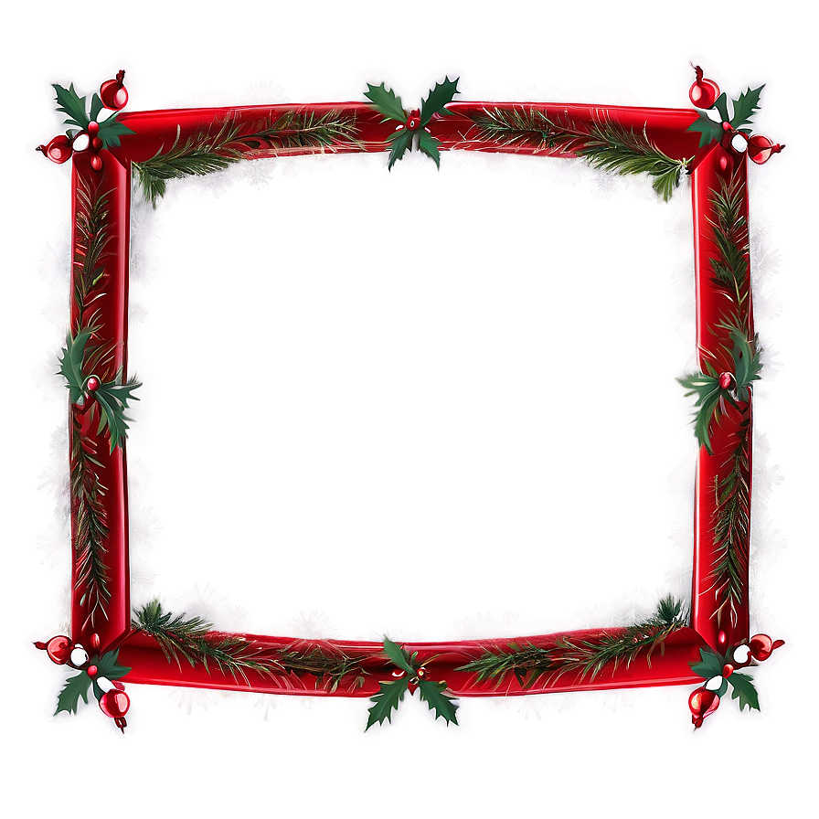 Simple Christmas Frame Png Qvb