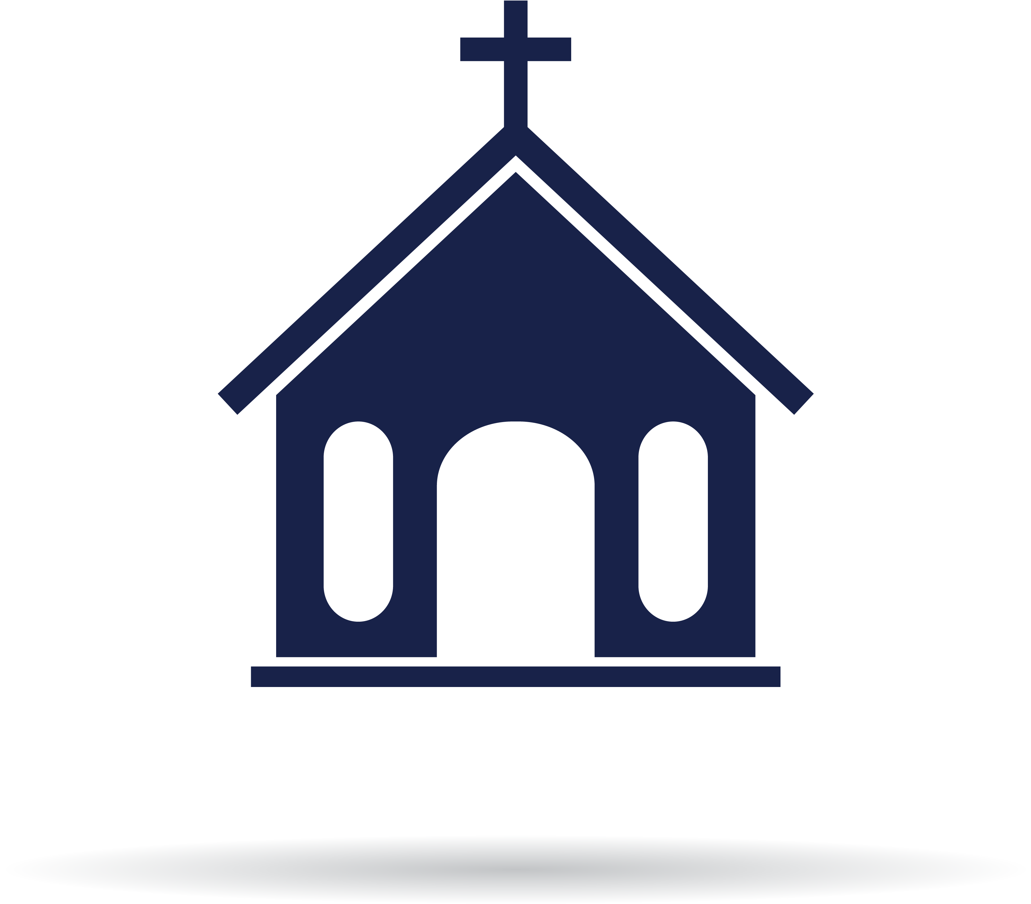 Simple Church Clipart Graphic