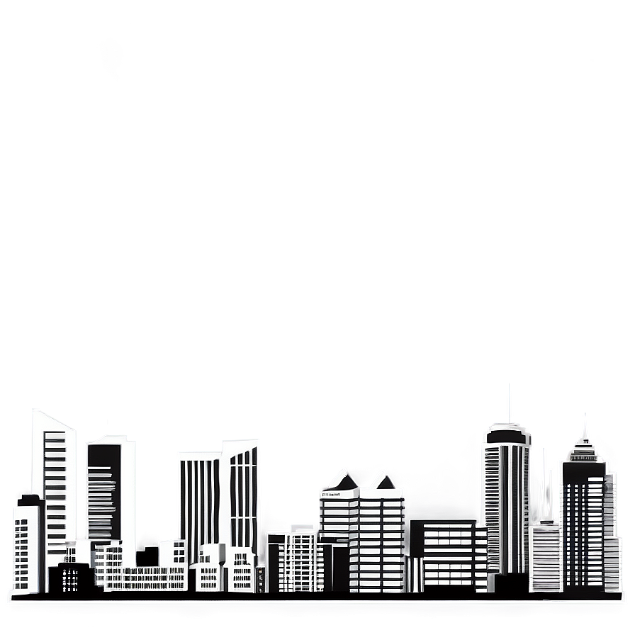 Simple City Skyline Png Nxa78