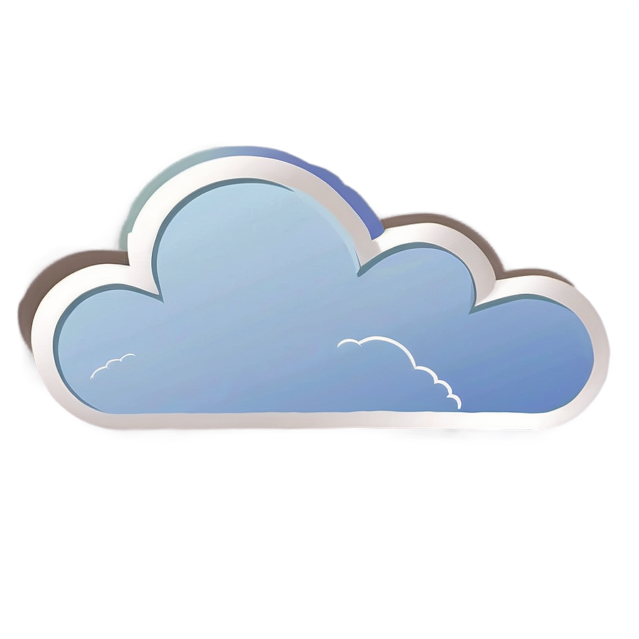 Simple Cloud Vector Shape Png Bur