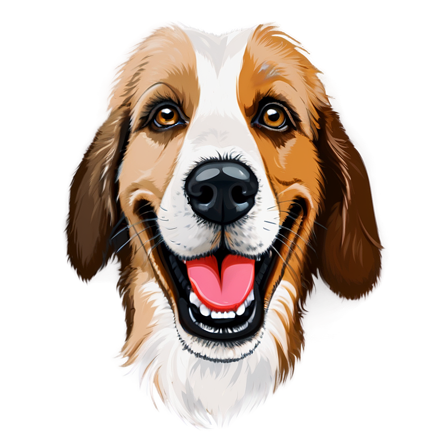 Simple Dog Face Stencil Png 38