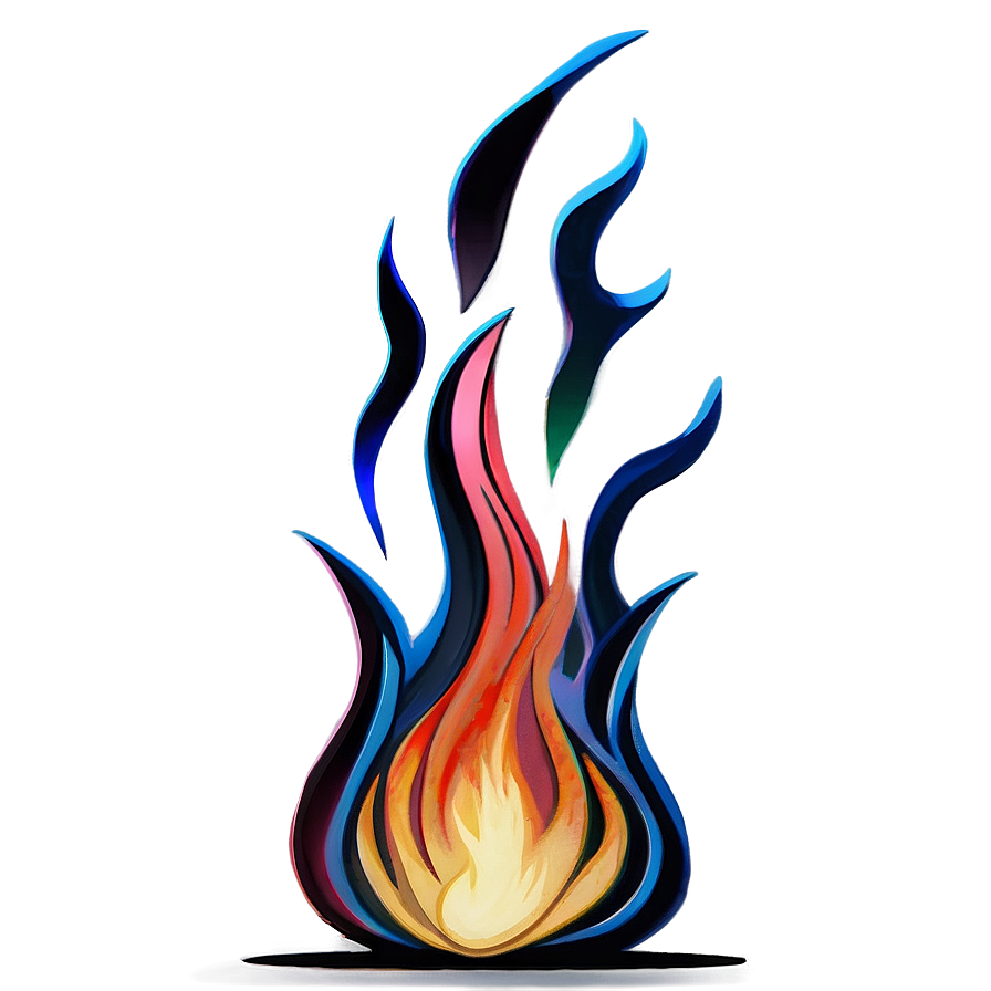 Simple Flames Outline PNG odc PNG image with a transparent background, free high-resolution download