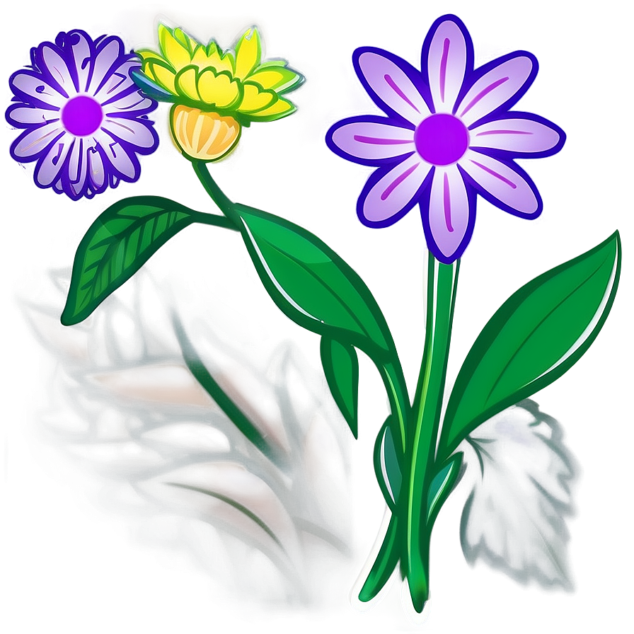 Simple Flower Drawing Png 06202024