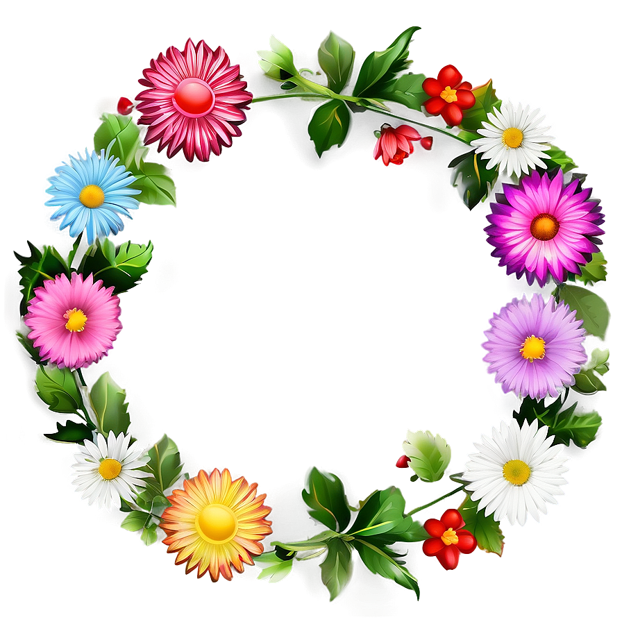 Simple Flower Frame Png 55