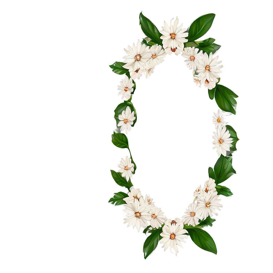 Simple Flower Frame Png Vin