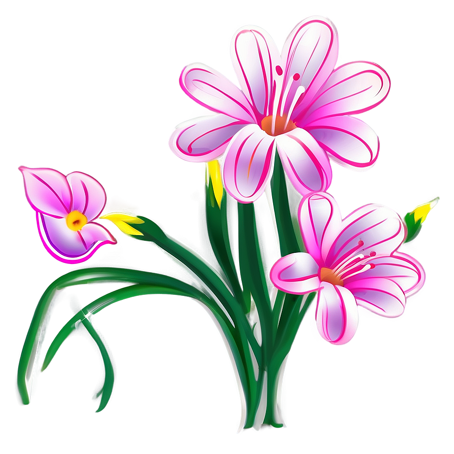 Simple Flower Outline Drawing Png Dlp