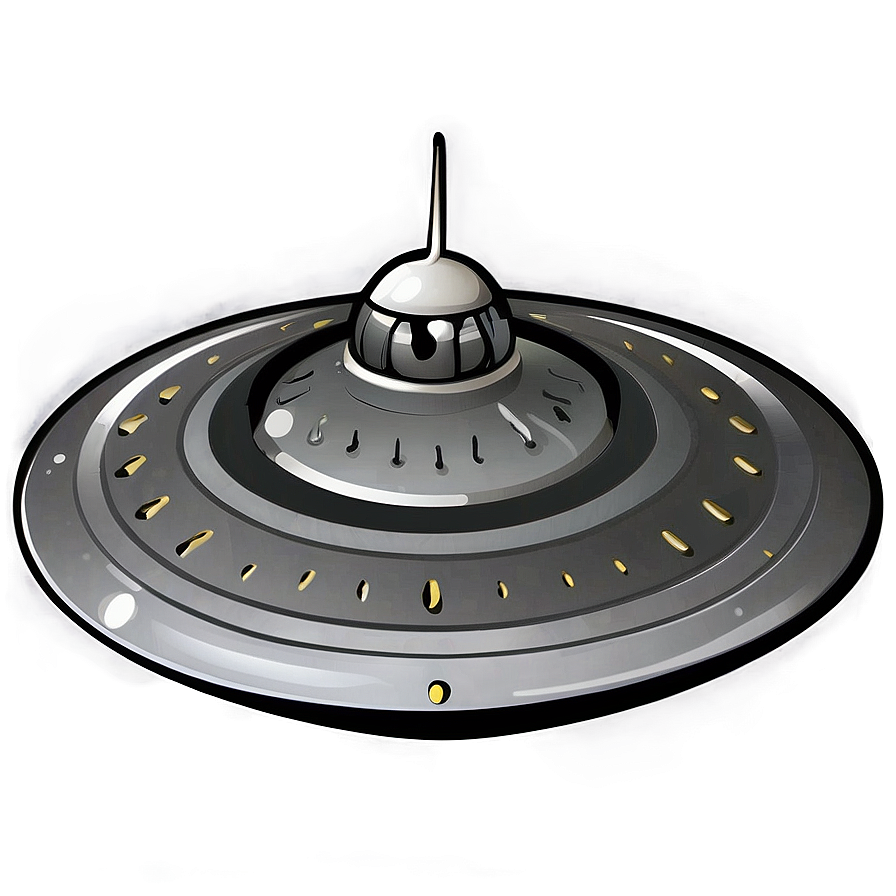 Simple Flying Saucer Sketch Png 06202024