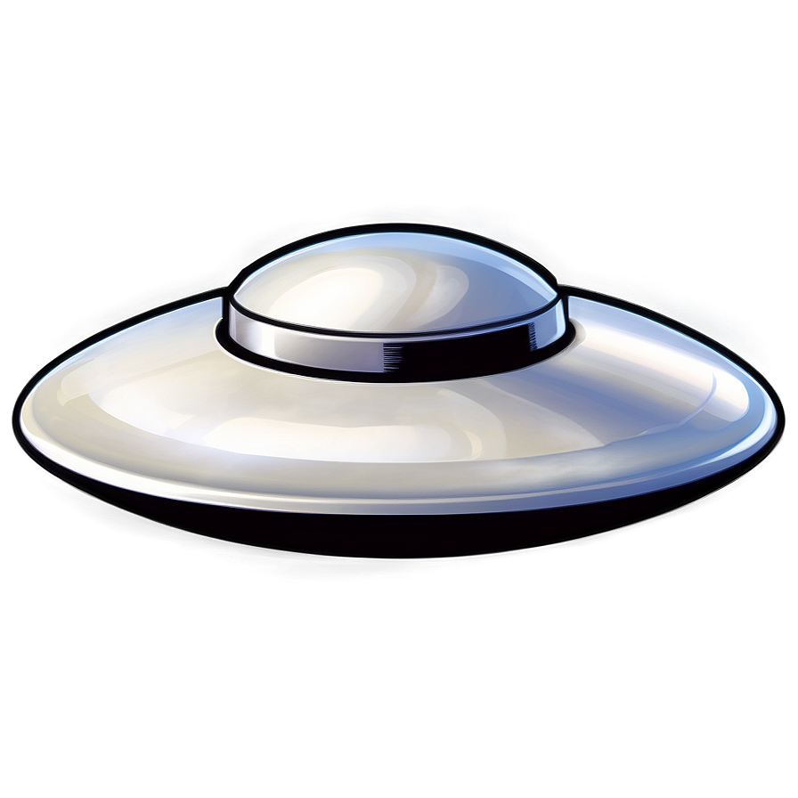 Simple Flying Saucer Sketch PNG 06202024 PNG image with a transparent background, free high-resolution download