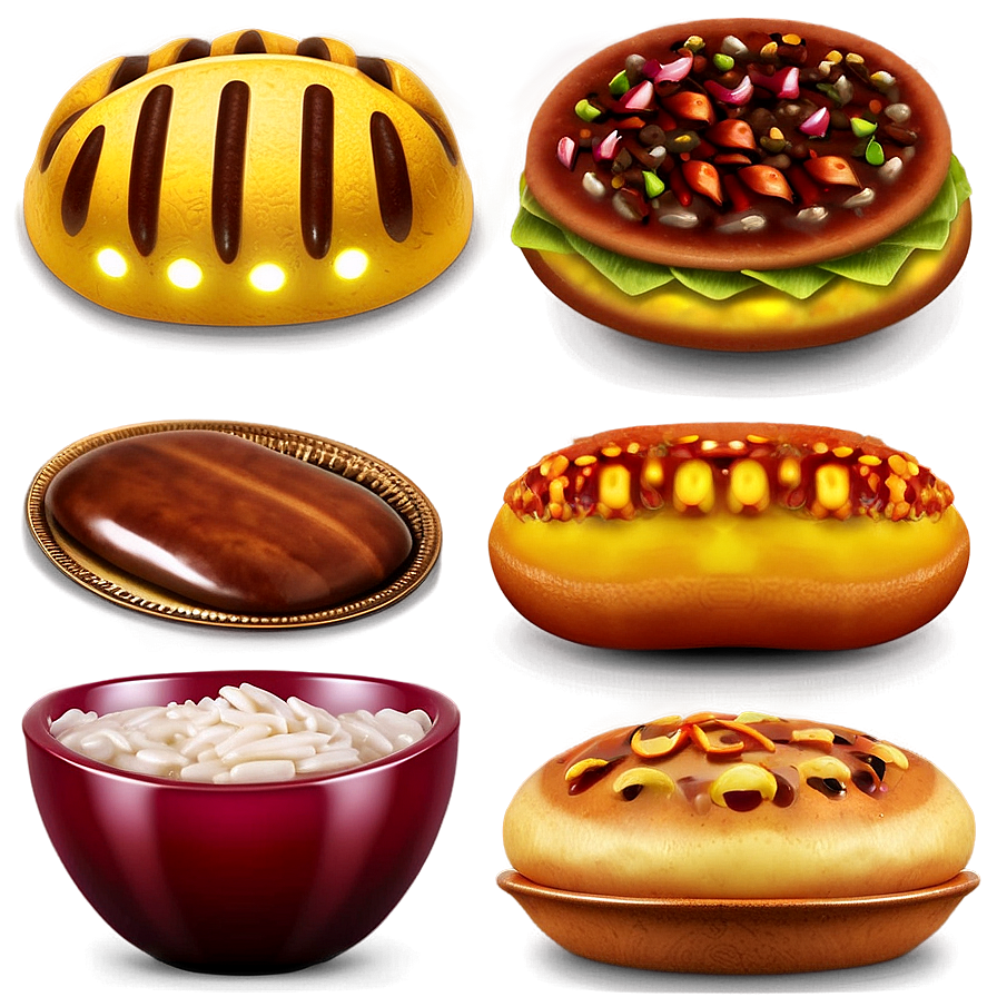 Simple Food Icons PNG oiw PNG with transparent background