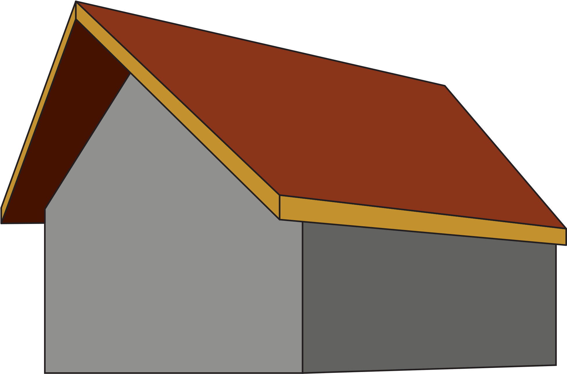 Transparent House Roof Png - Winged Gable Roof, Png Download PNG with transparent background