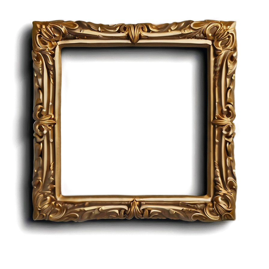 Simple Gold Frame Png Vje33