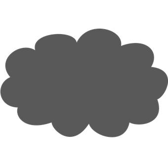 Simple Gray Cloud Icon