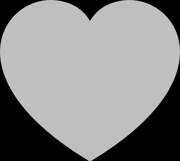 Simple Gray Heart Clipart