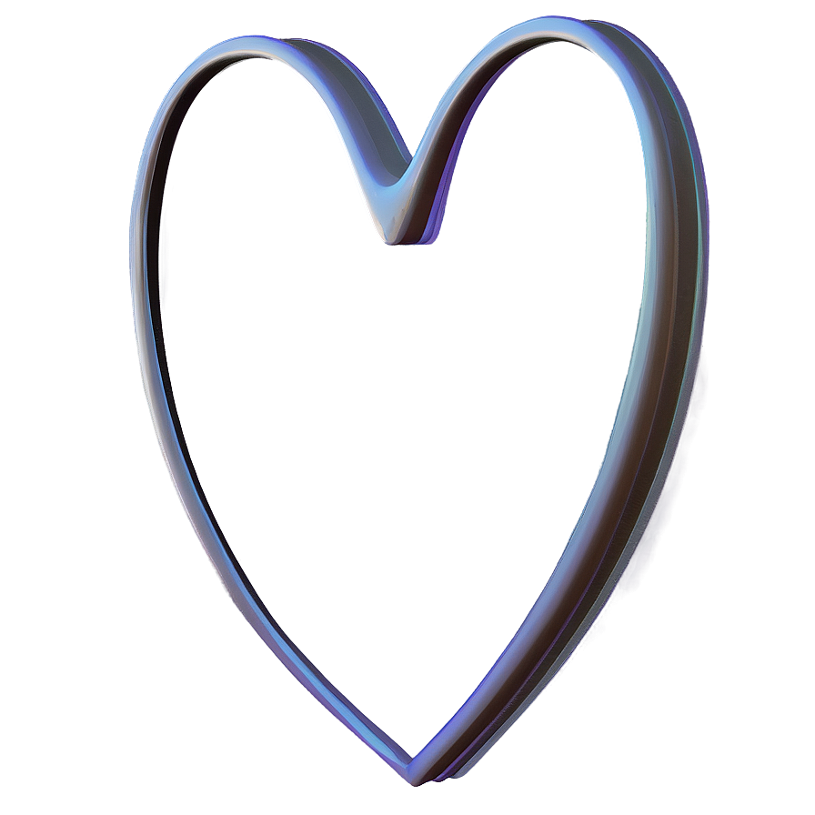 Simple Heart Outline Png 05252024