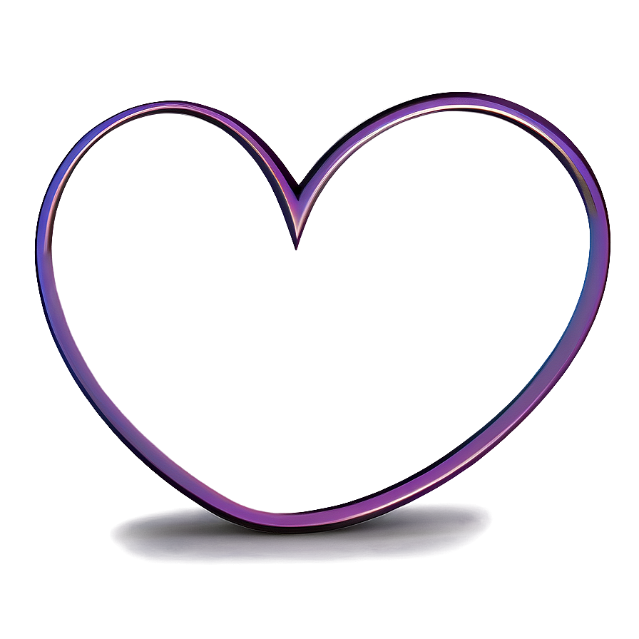 Simple Heart Outline Png Mms3