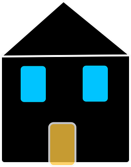 Simple Home Icon Graphic