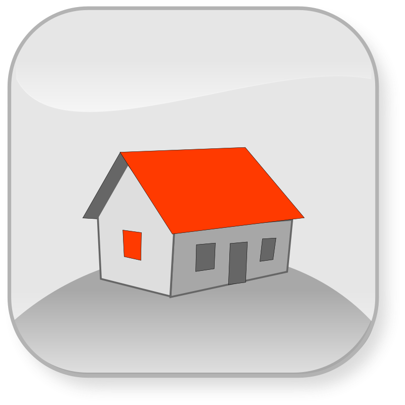 Simple Icon House Design PNG with transparent background