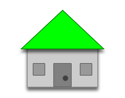 Simple Iconic House Graphic PNG with transparent background