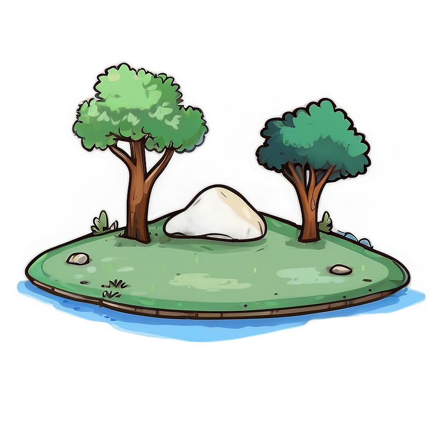 Simple Landscape Sketch Png Cfv24