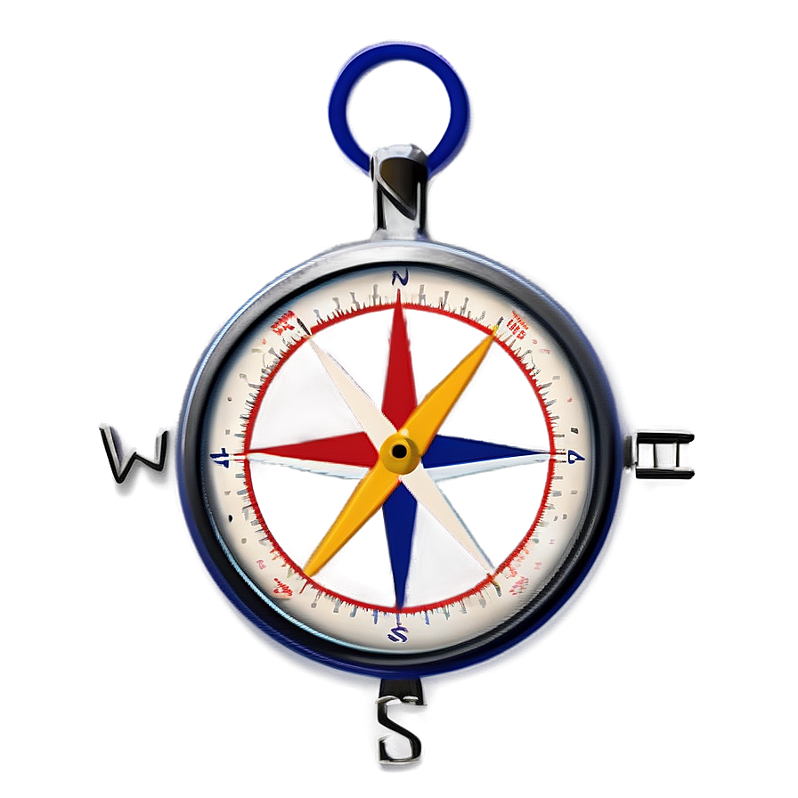 Simple Line Compass Png 05042024