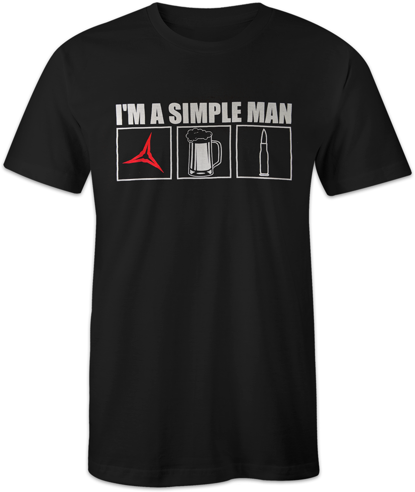 Simple Man T Shirt Design