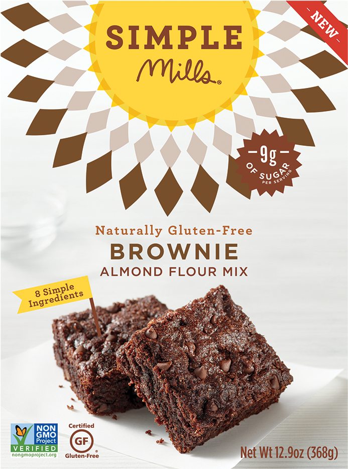 Simple Mills - Brownie Mix - 12 - 9 Oz'Class='lazyload - Simple Mills Brownies, HD Png Download PNG with transparent background