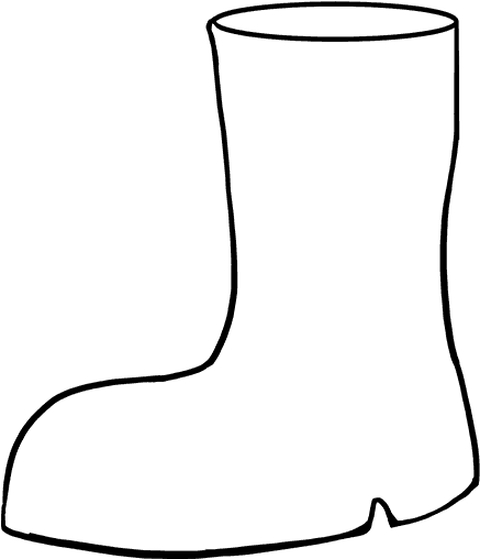 How To Draw Boots - Easy To Draw Boot, HD Png Download PNG with transparent background