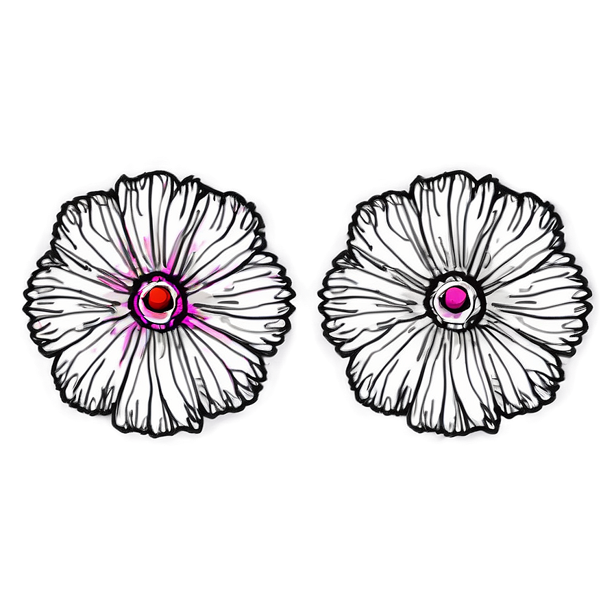 Simple Petal Sketch Png Ifv