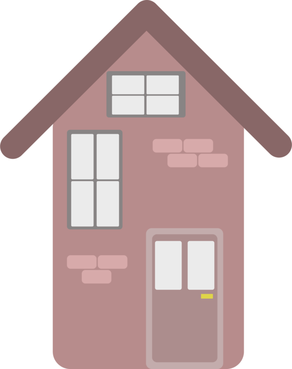 Simple Pink House Vector