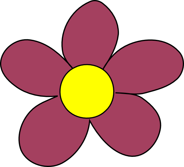 Purple Flower Svg Clip Arts - Transparent Png Purple Flower Clipart, Png Download PNG image with a transparent background, free high-resolution download