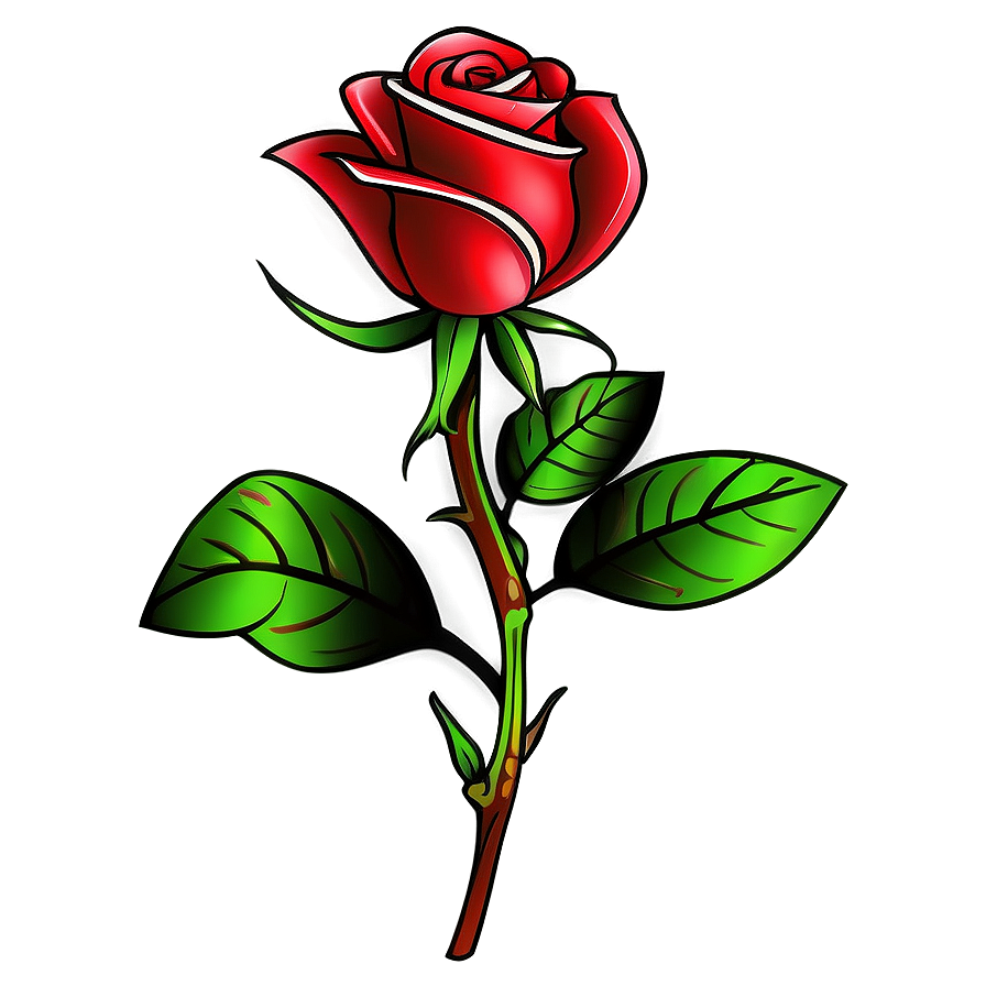 Simple Rose Tattoo Picture Png Lnh13