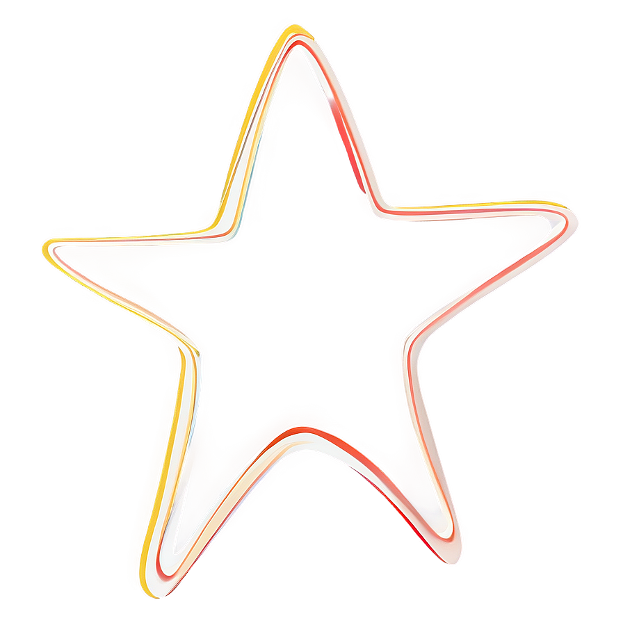 Simple Star Vector Outline Png Wtv2