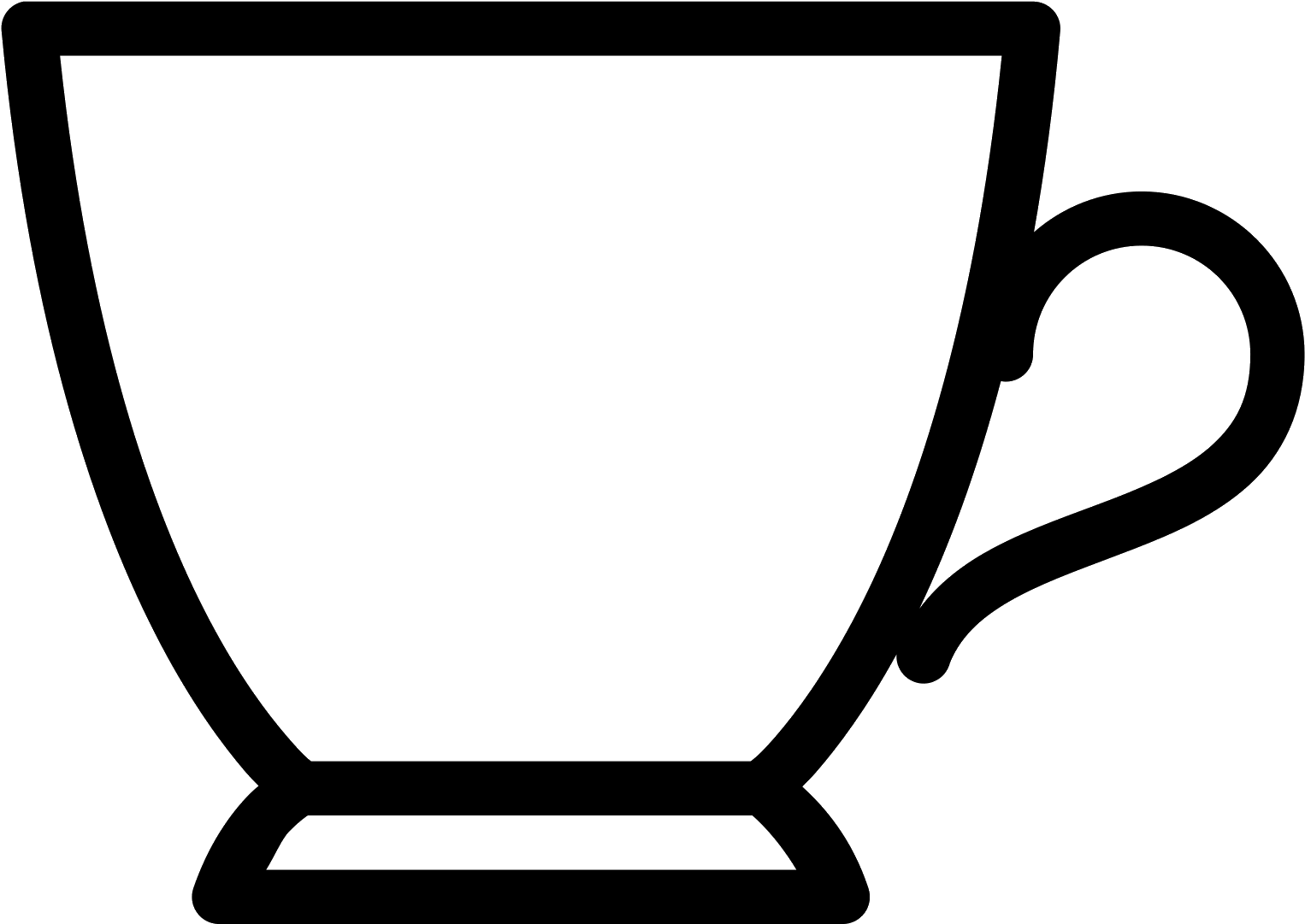 Png Black And White - Tea Cup Clipart Black And White Png, Transparent Png PNG with transparent background