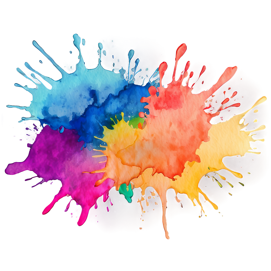 Simple Watercolor Splash PNG 06232024 PNG with transparent background